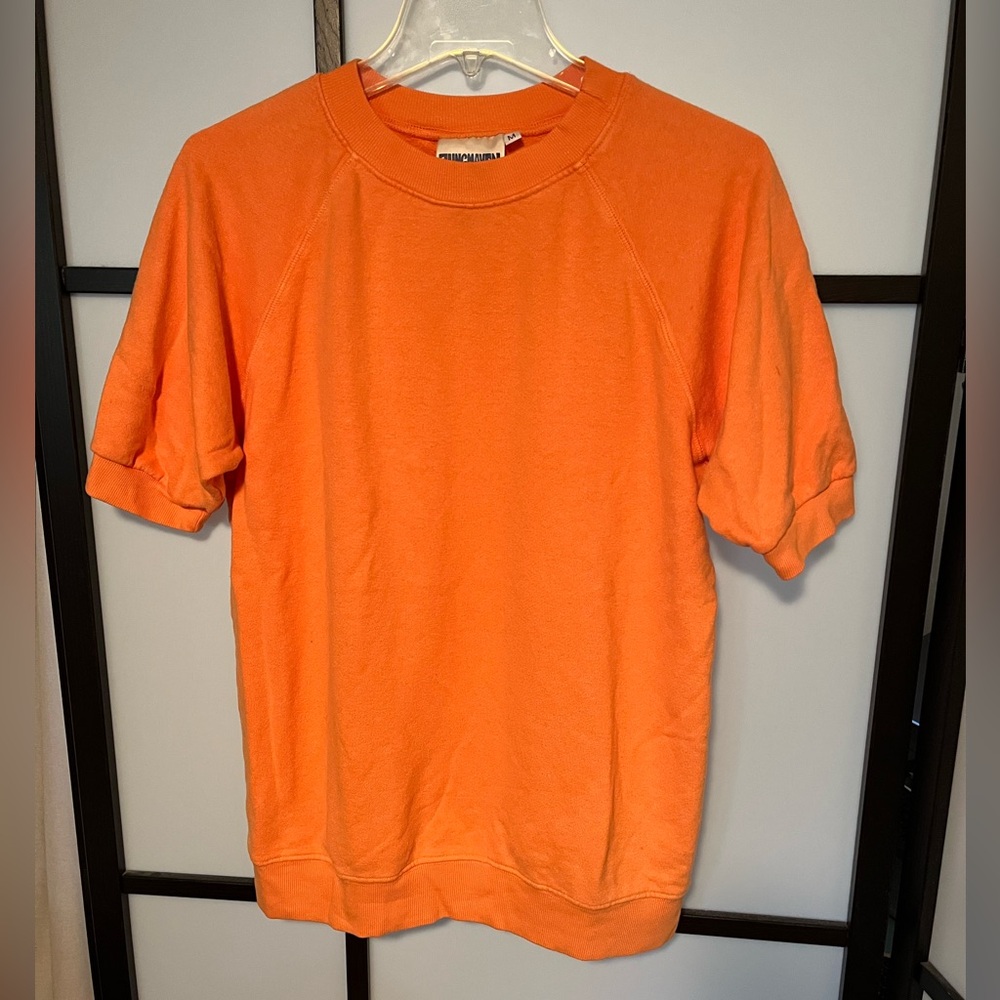 Jungmaven Short Sleeve Raglan Sweatshirt | Orange | NWOT | Size M